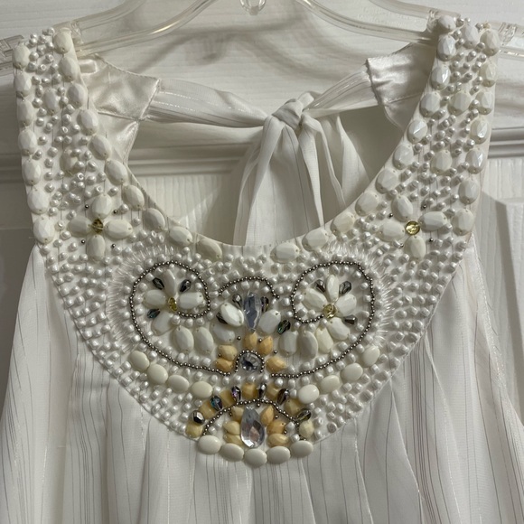 ECI Embellished Dress Blouse. Size 14 NWT - Picture 4 of 6